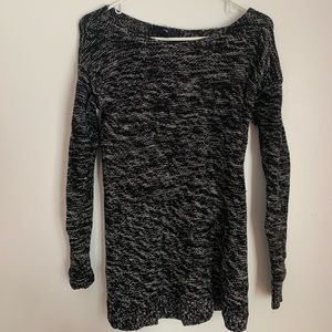 Gap xs sweater tunic black/white